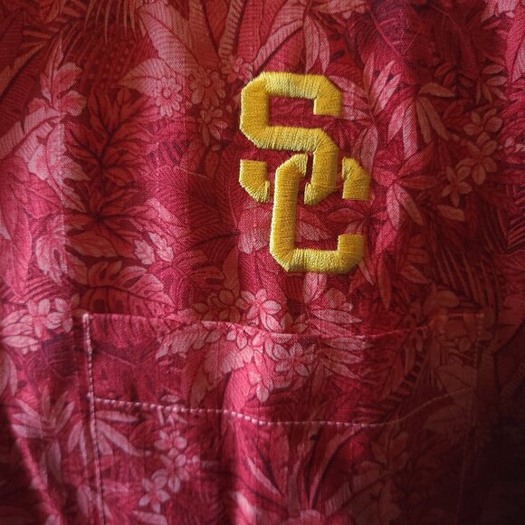 Men's Tommy Bahama S/S button front shirt L - 100% Silk - SC - Southern Cal - Picture 3 of 13